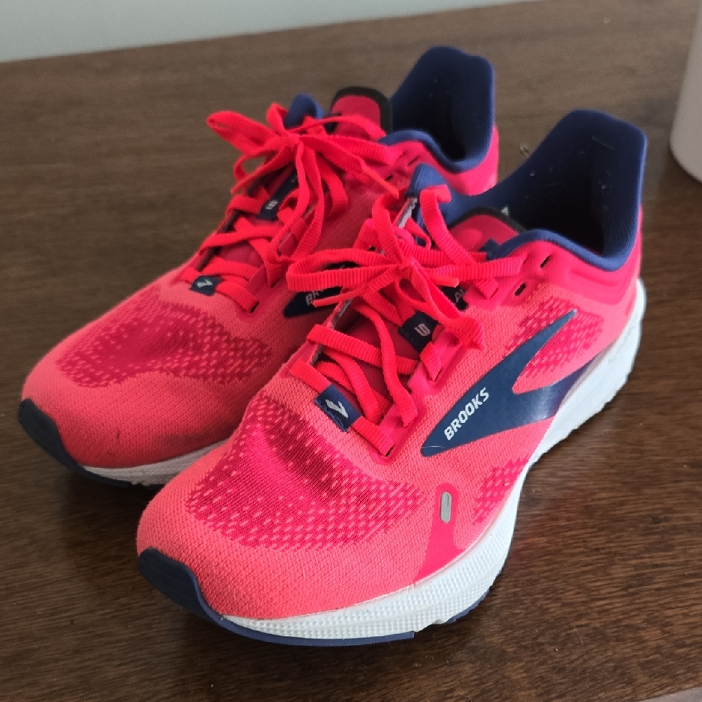 Brooks Pink and Blue Running Shoes
